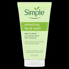 simple refreshing facial wash