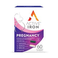 active iron pregnancy - 30 tablets + 30 capsules