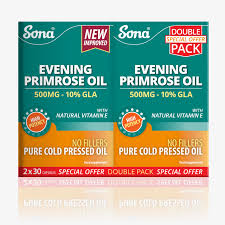 sona evning primrose oil 500mg - 60 tablets twin pack